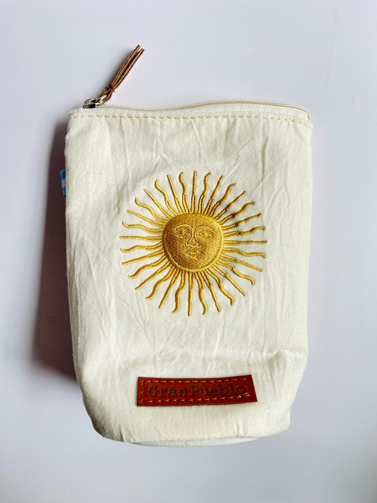 Sun of May Yerba Mate Bag – Light Ivory - Waterproof, Yerbero, Argentina