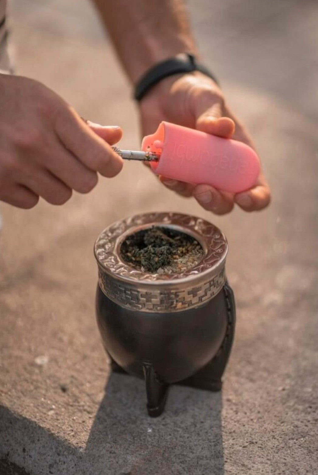 Mate Travel Set | Silicone Mate Lid & Bombilla Case | Spill-Free Mate | Universal Fit | Mate on the Go