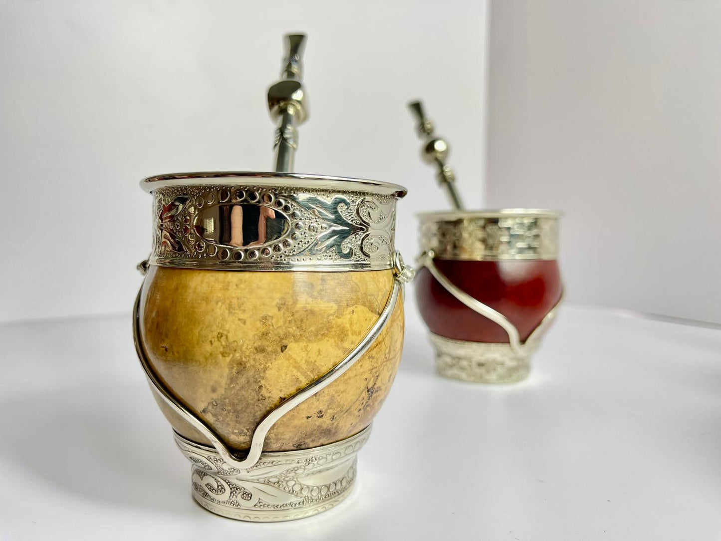 Imperial Criollo Mate Gourd-Hand Engraved Alpaca Premium, Argentina