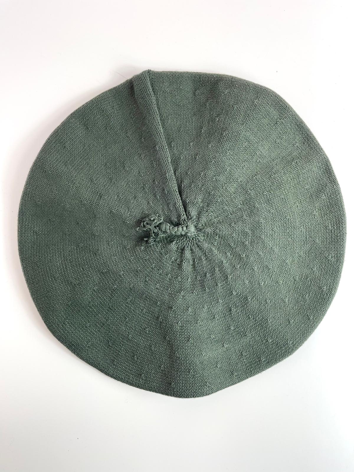 Handmade Cotton Beret from Córdoba, Argentina with Satin Lining