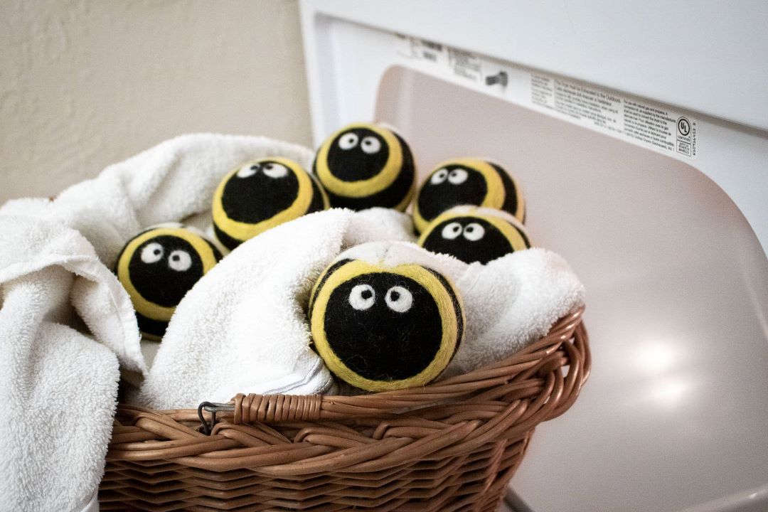 Eco Dryer Balls - Set of 3 - Bee Trio, New Zealand