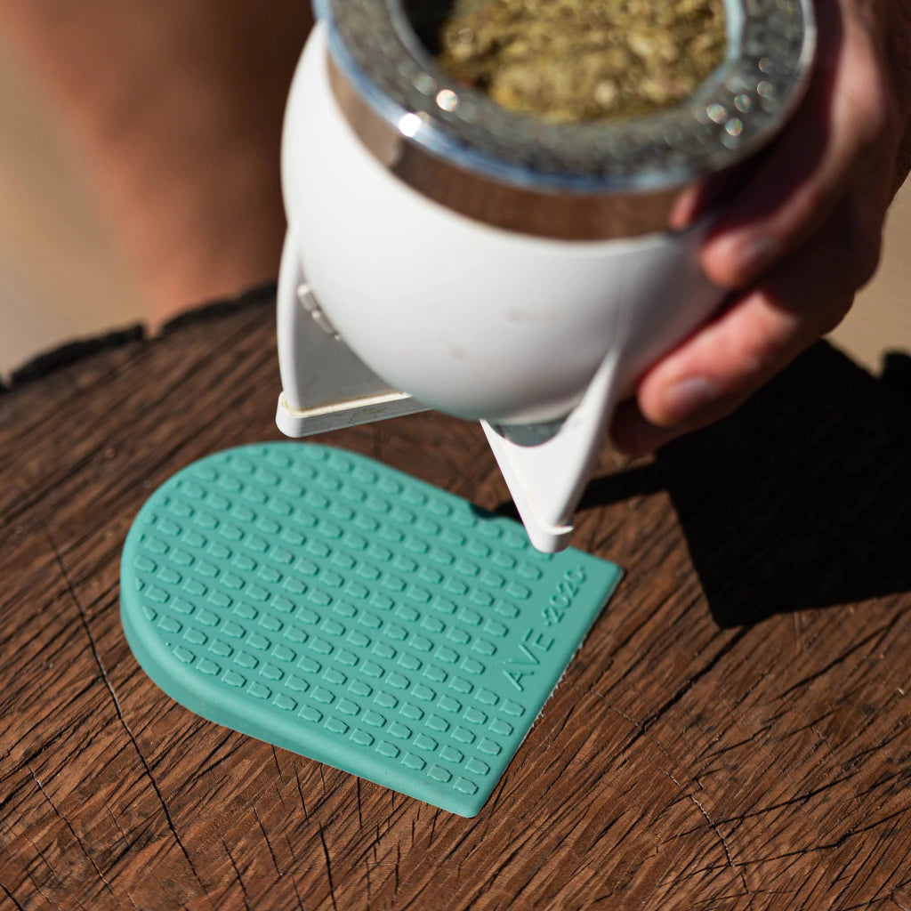 Apoya /Taco para Mate-Non-Slip Silicone Mate Holder-Premium Anti-Slip Base-Argentina