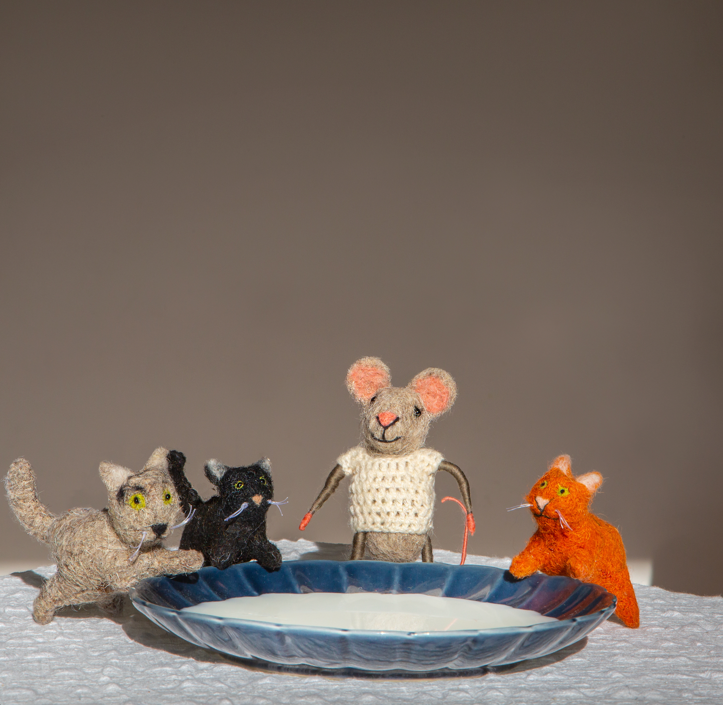 Cat Lady Mouse: Cat Lady with Grey Cat, Nepal