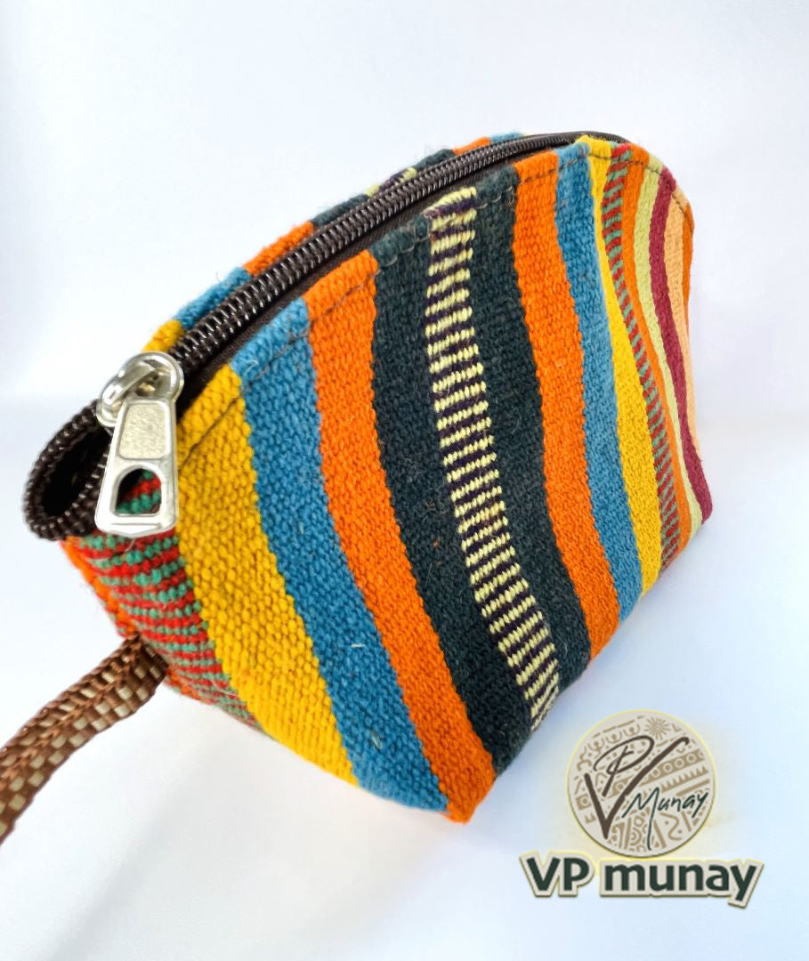 Triangle Wristlet Clutch, Orange, Bolivia