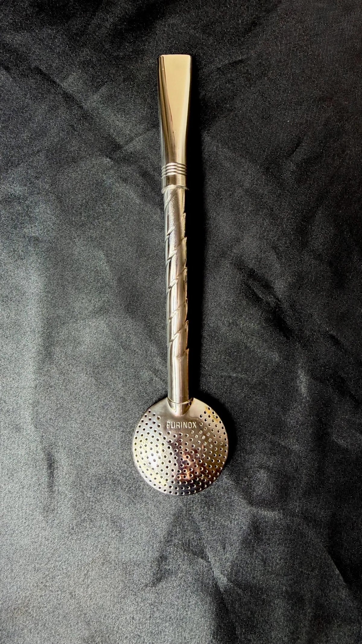 Purinox Classic Cincelado Bombillón-Premium Stainless Steel Mate Straw, Brazilian Yerba Mate Bombilla