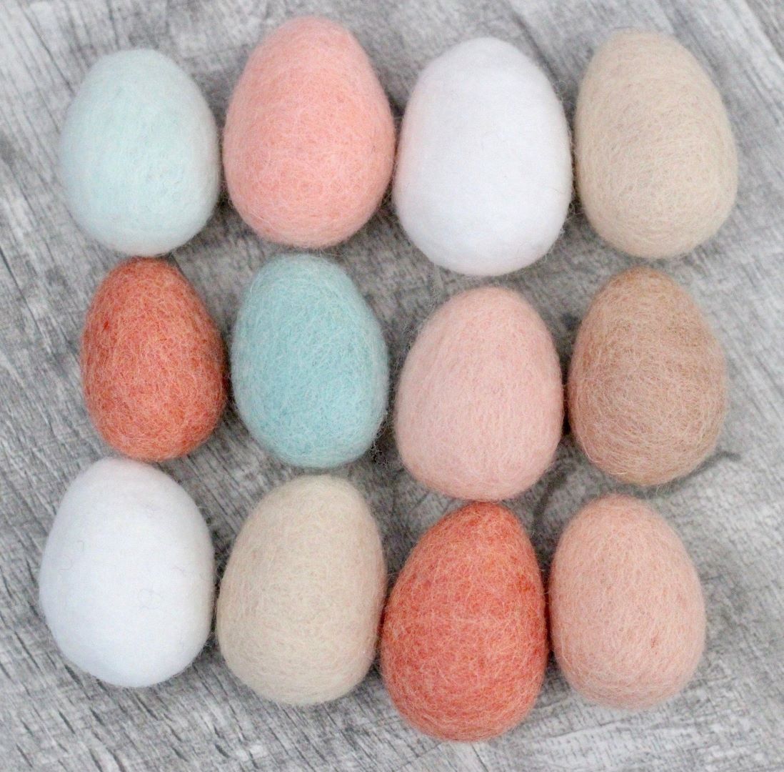 Felt eggs - Farm Fresh Collection- Packs of 6, Nepal