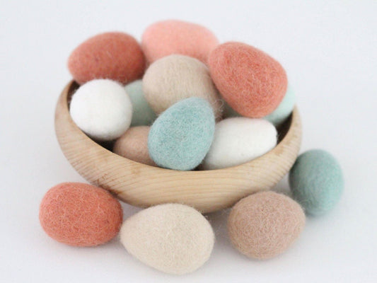 Felt eggs - Farm Fresh Collection- Packs of 6, Nepal