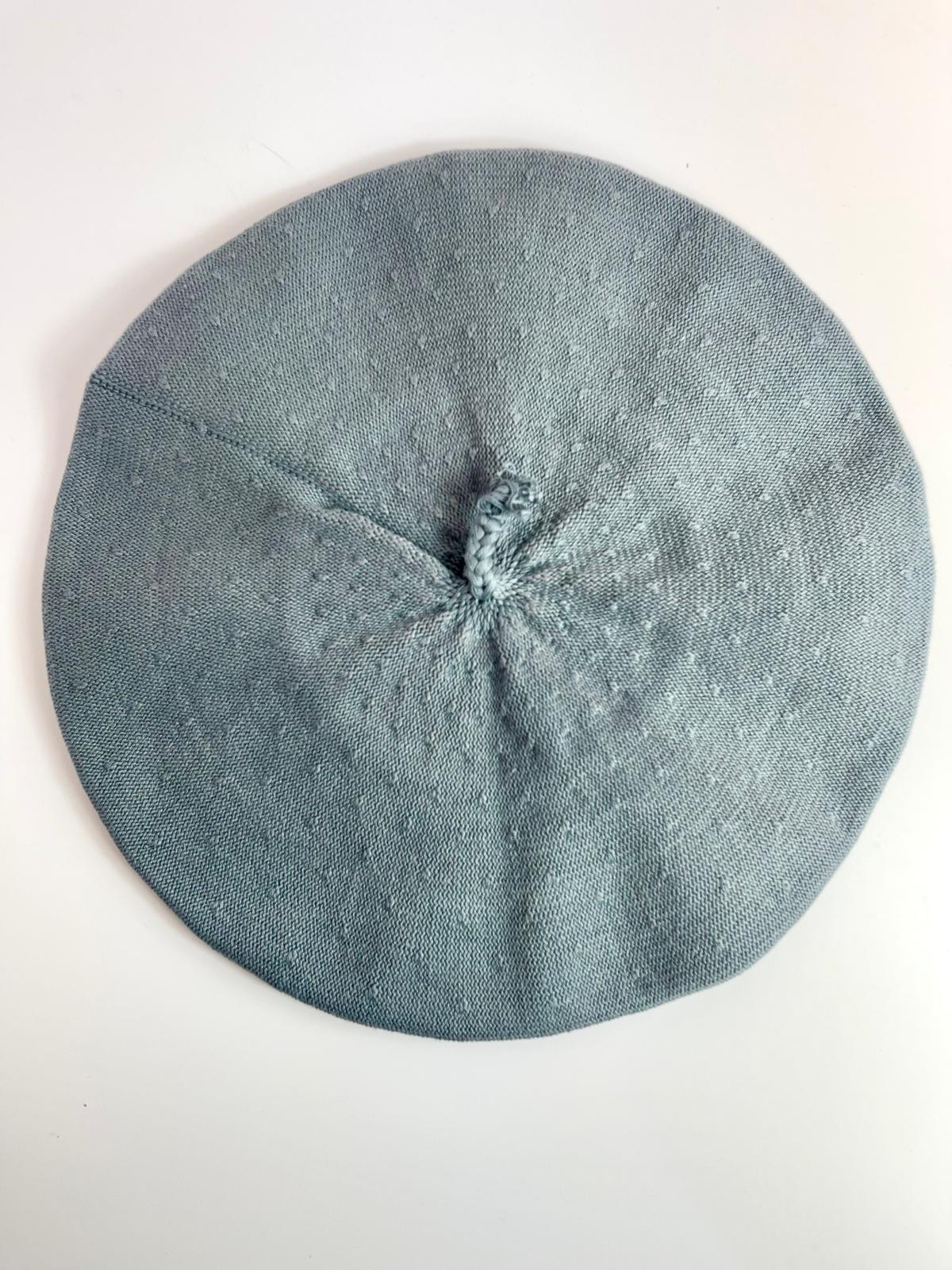Handmade Cotton Beret from Córdoba, Argentina with Satin Lining