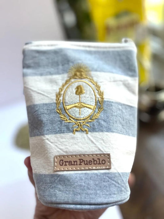 RESERVED  only for Lorena - Yerbero-Golden COAT OF ARMS / Escudo Embroidery, Argentina