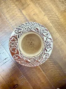 Luxury Imperial Mate - Artisan Reserve - Handcrafted Orfebre Virola - Uruguayan Calabash - Cured Leather, Argentina