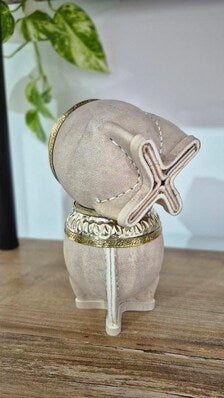 Luxury Torpedo Mate-Artisan Reserve-Hand - Selected Uruguayan -Cured Leather-Handcrafted Virola-Made in Argentina ( small )