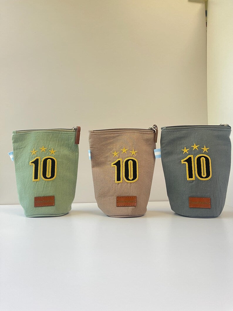 Yerba Mate Holder: 10 three starts-Handmade Cotton, Leather Closure - San Juan, Argentina