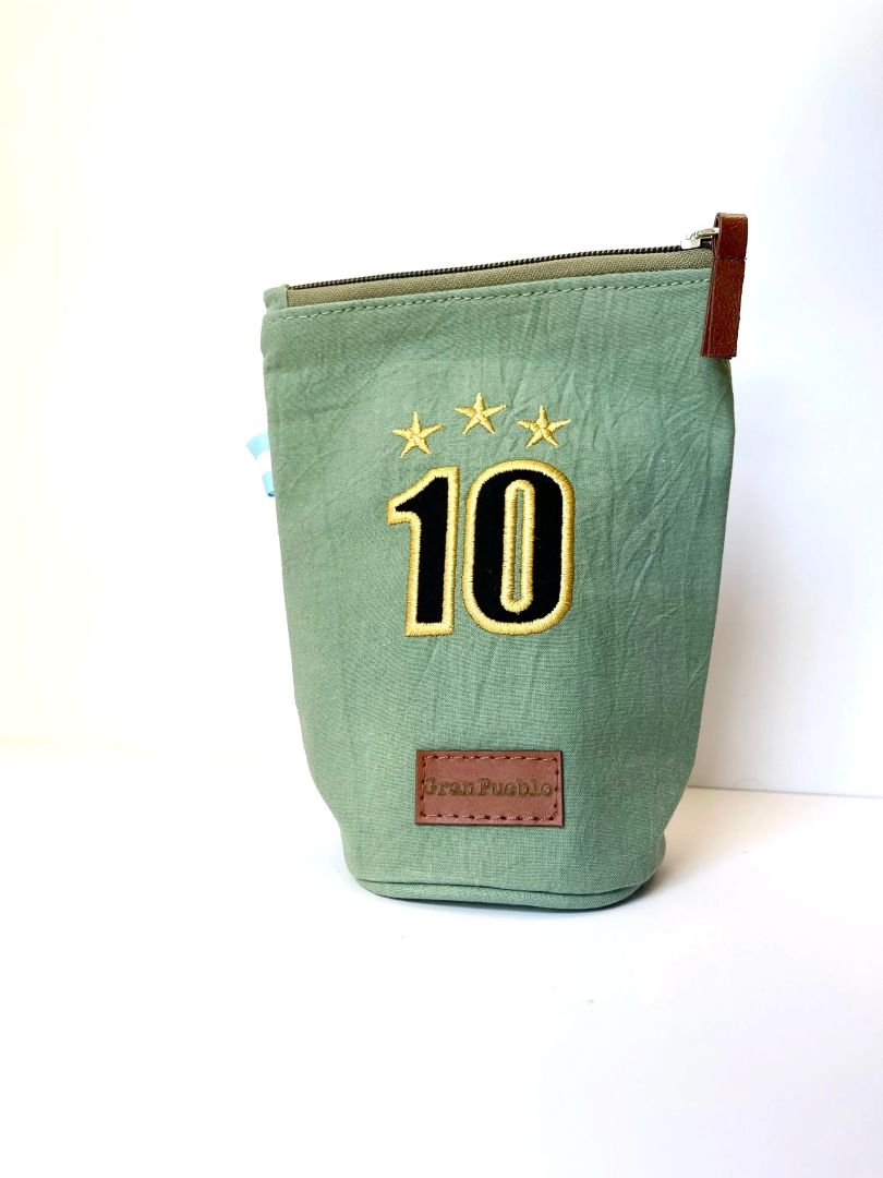 Yerba Mate Holder: 10 three starts-Handmade Cotton, Leather Closure - San Juan, Argentina