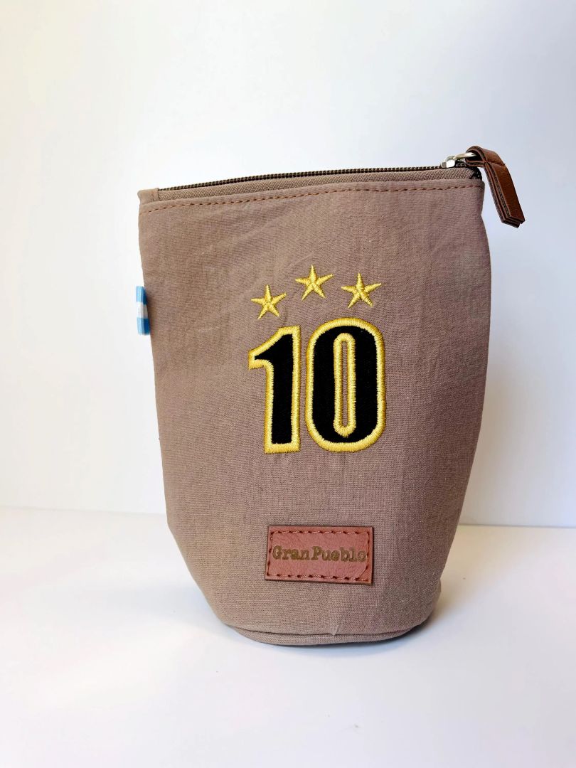 Yerba Mate Holder: 10 three starts-Handmade Cotton, Leather Closure - San Juan, Argentina