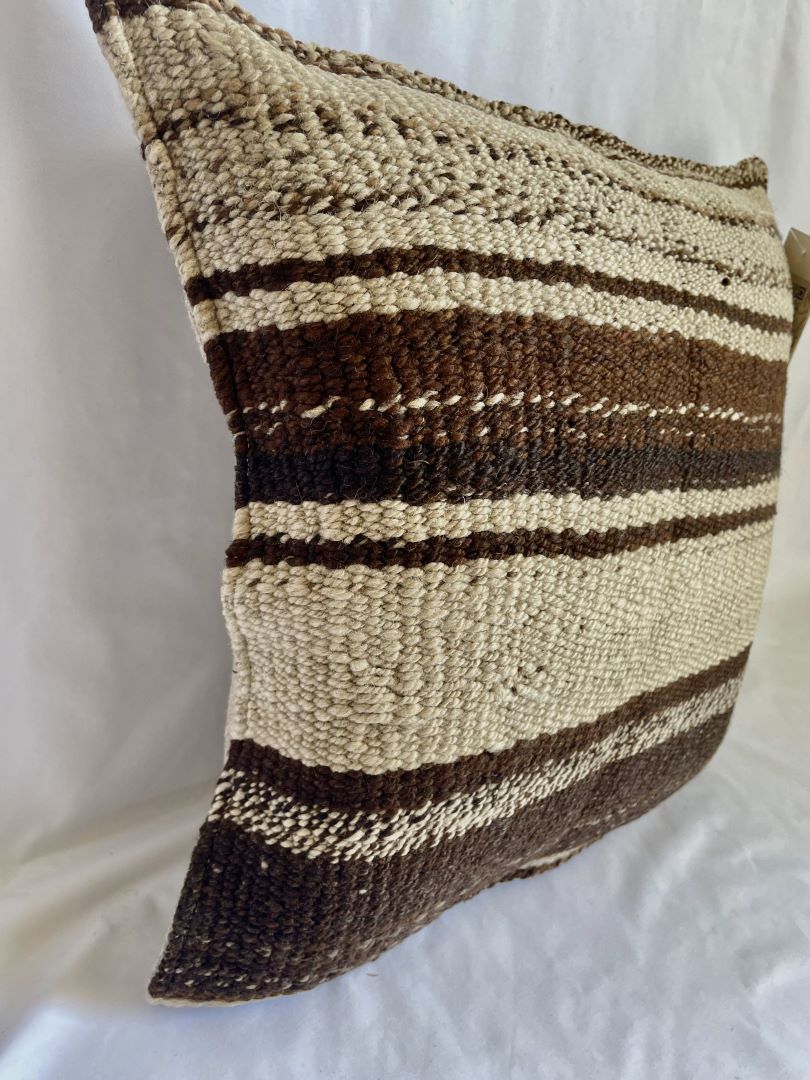 2 Throw Pillowcase, Aguayo's pillowcase, Natural and Black, Bolivia/Peru
