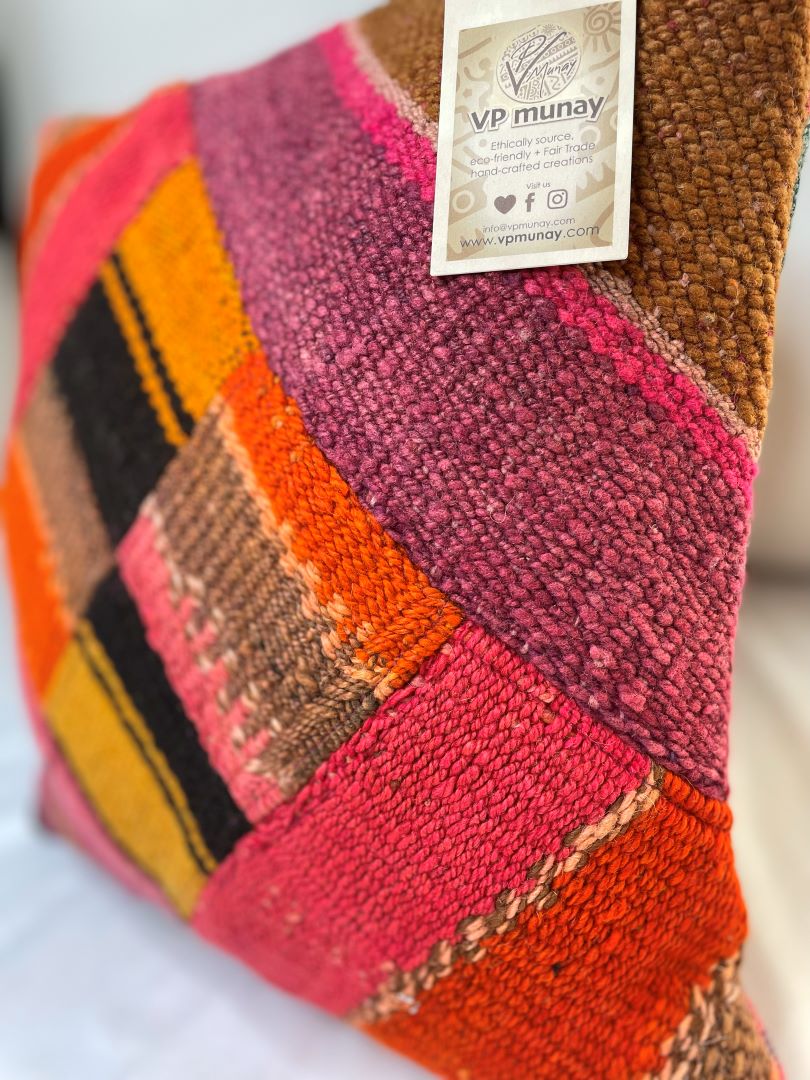 2 Throw Pillowcase, Aguayo's pillowcases, Multicolor, Bolivia/Peru