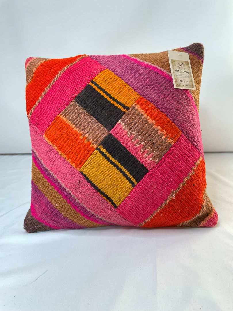2 Throw Pillowcase, Aguayo's pillowcases, Multicolor, Bolivia/Peru