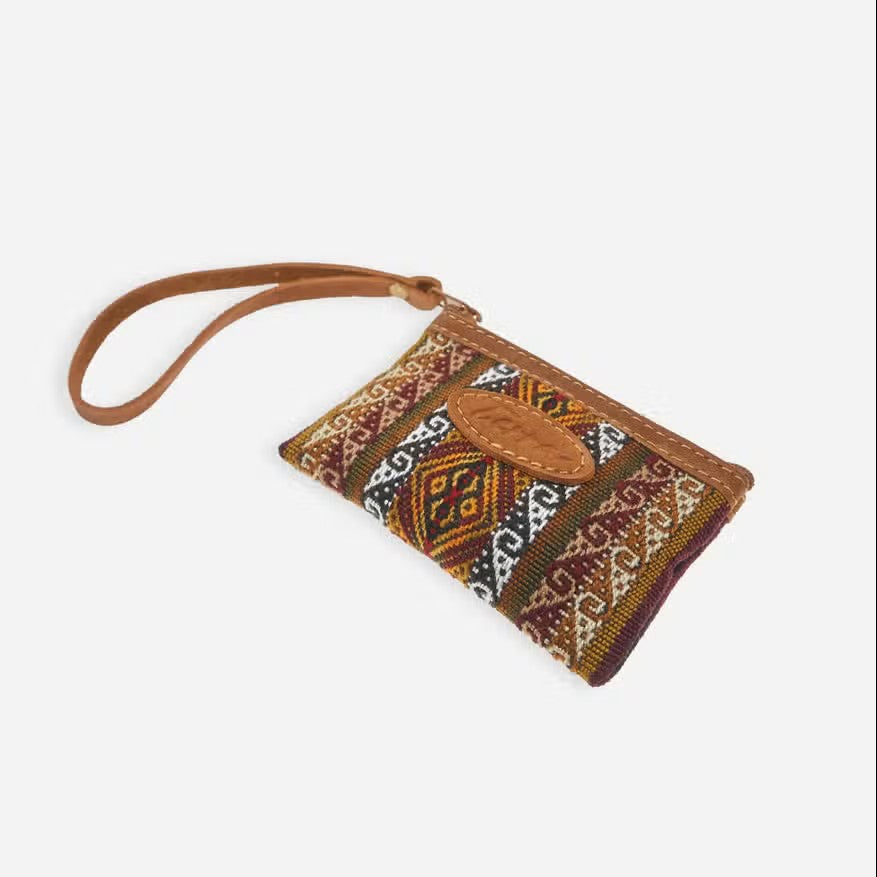 Leather Credit Card Wristlet, Ecuador