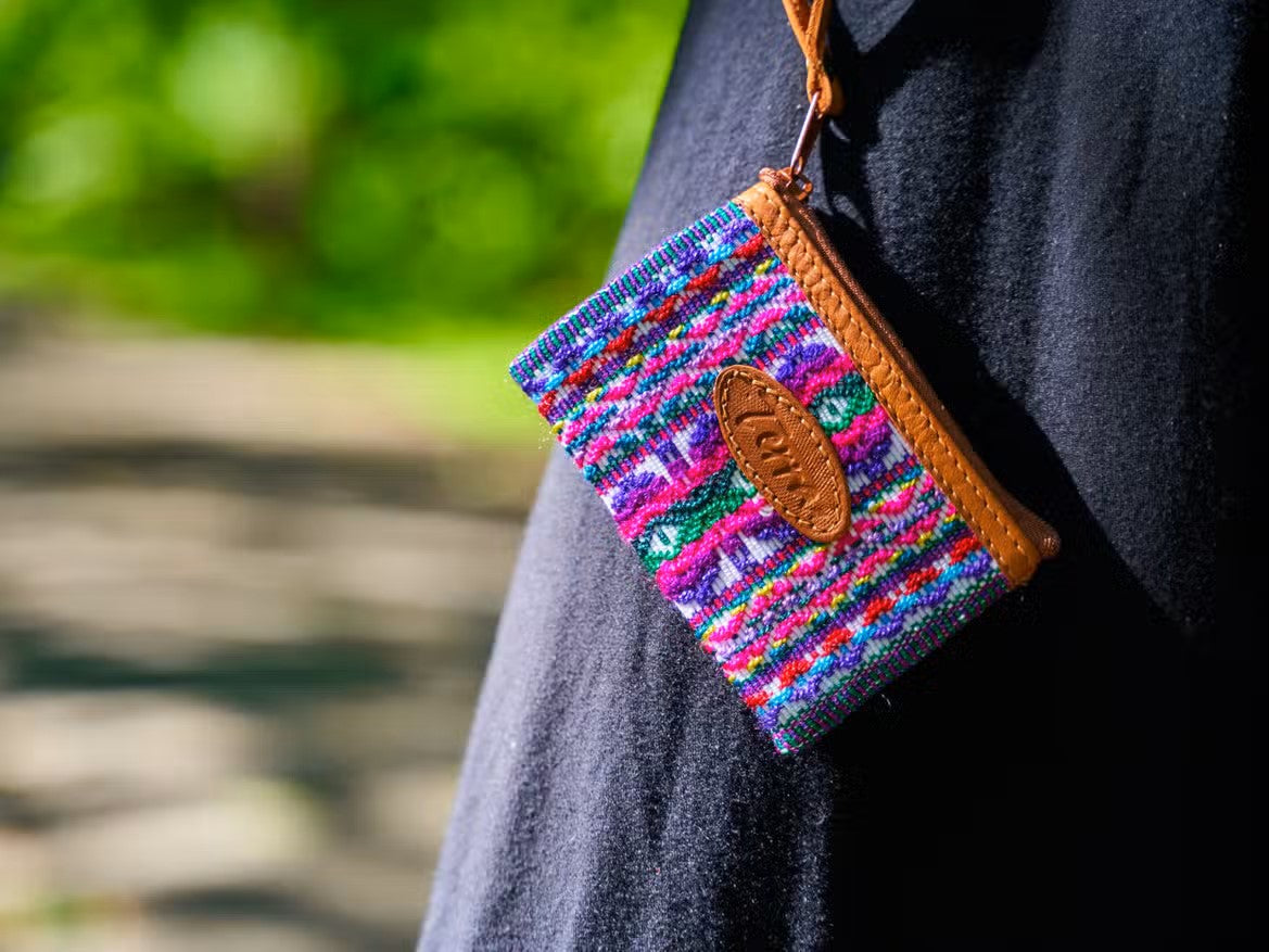 Leather Credit Card Wristlet, Ecuador