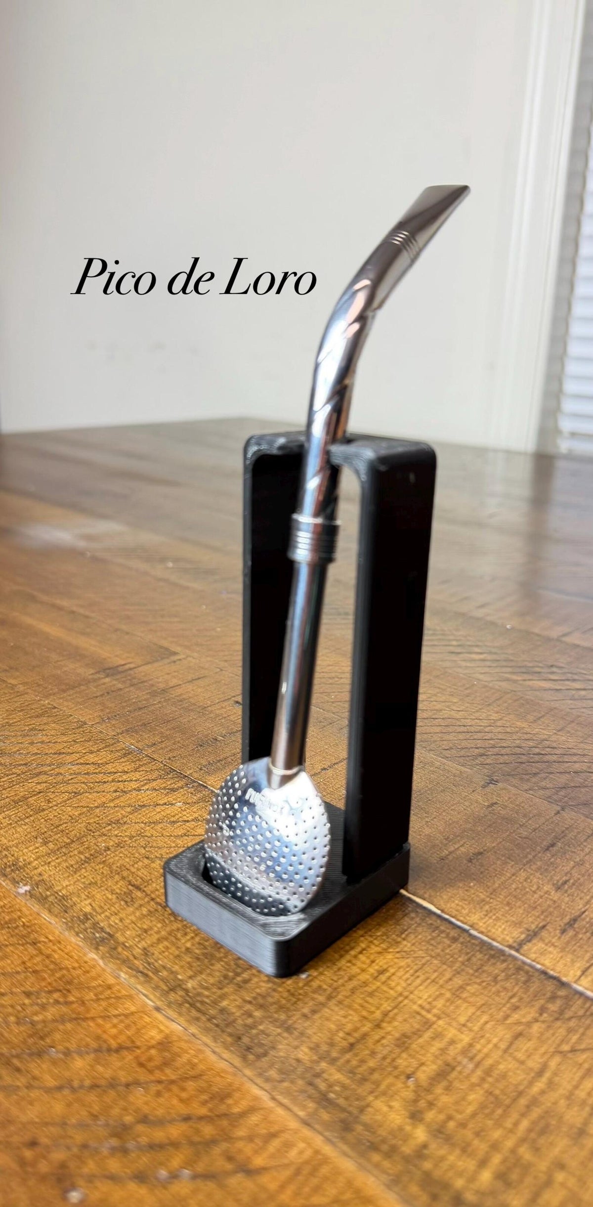 Purinox Pico de Loro Cincelado Bombillón-Premium Stainless Steel Mate Straw-Brazilian Yerba Mate Bombilla, Brazil