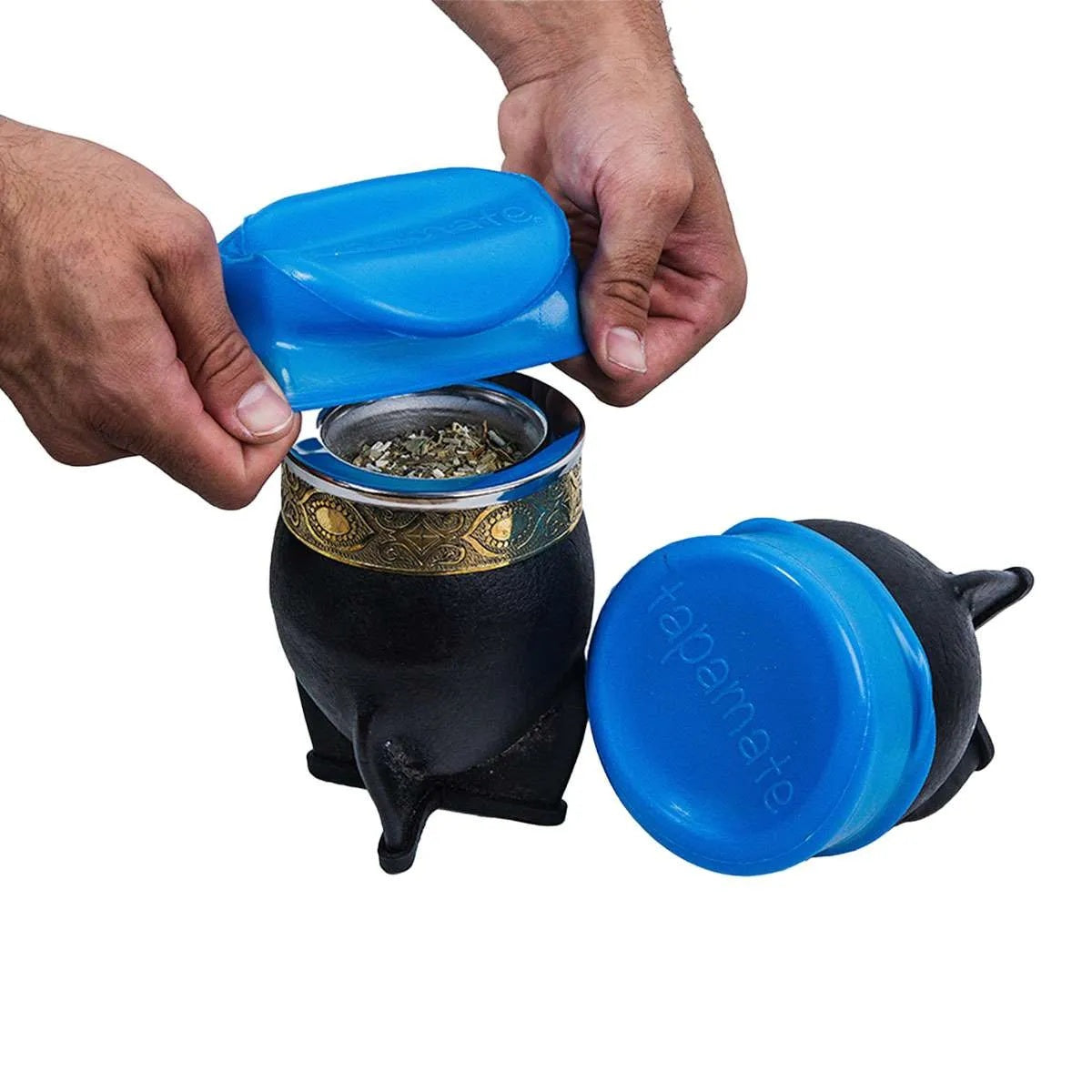 Mate Travel Set | Silicone Mate Lid & Bombilla Case | Spill-Free Mate | Universal Fit | Mate on the Go