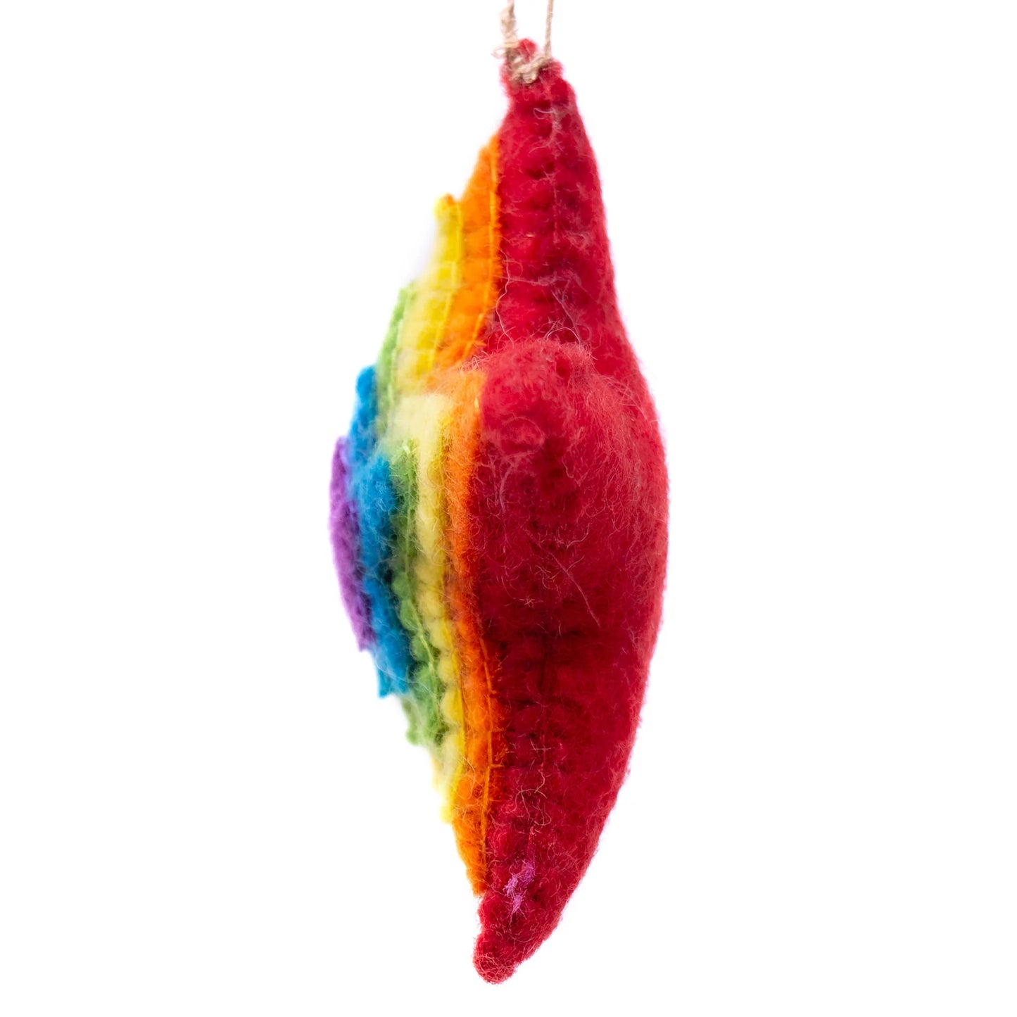 Star Burst Handmade Felt Ornament, Nepal