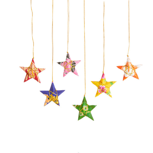 Sari Star Ornament Set,  Bangladesh