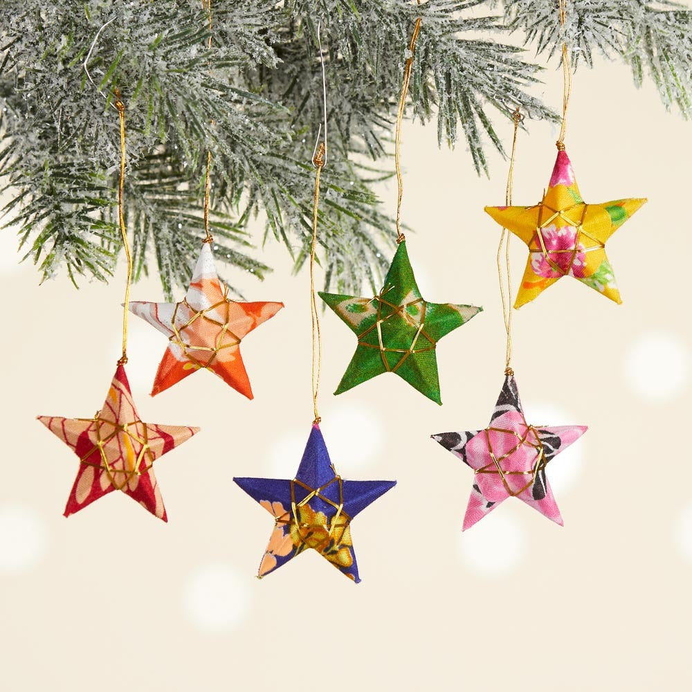 Sari Star Ornament Set,  Bangladesh