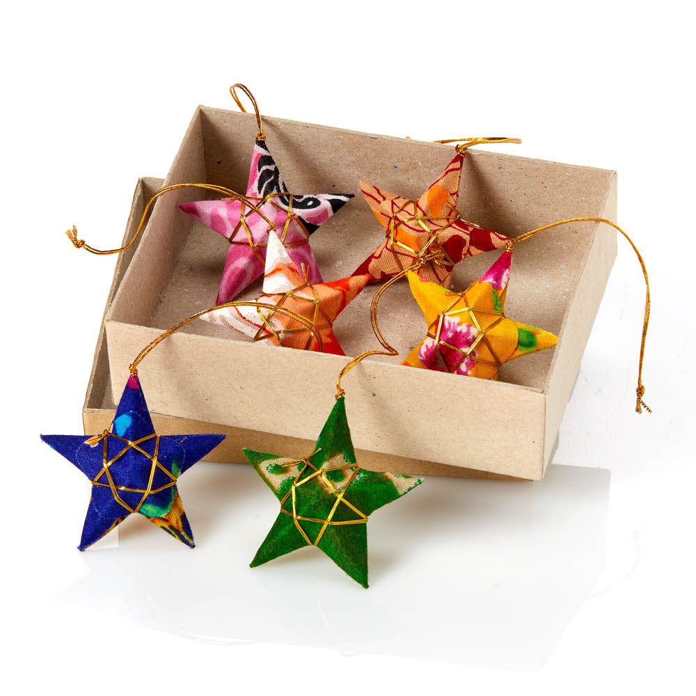 Sari Star Ornament Set,  Bangladesh