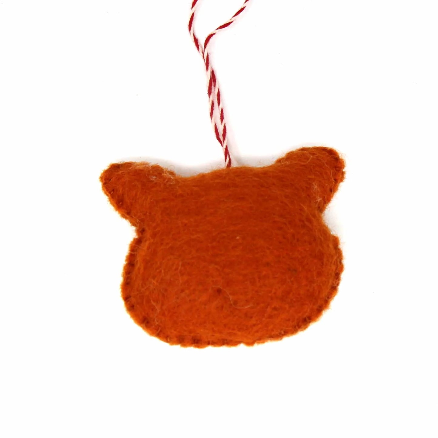 Sleeping Fox Handmade Felt Ornament, Nepal