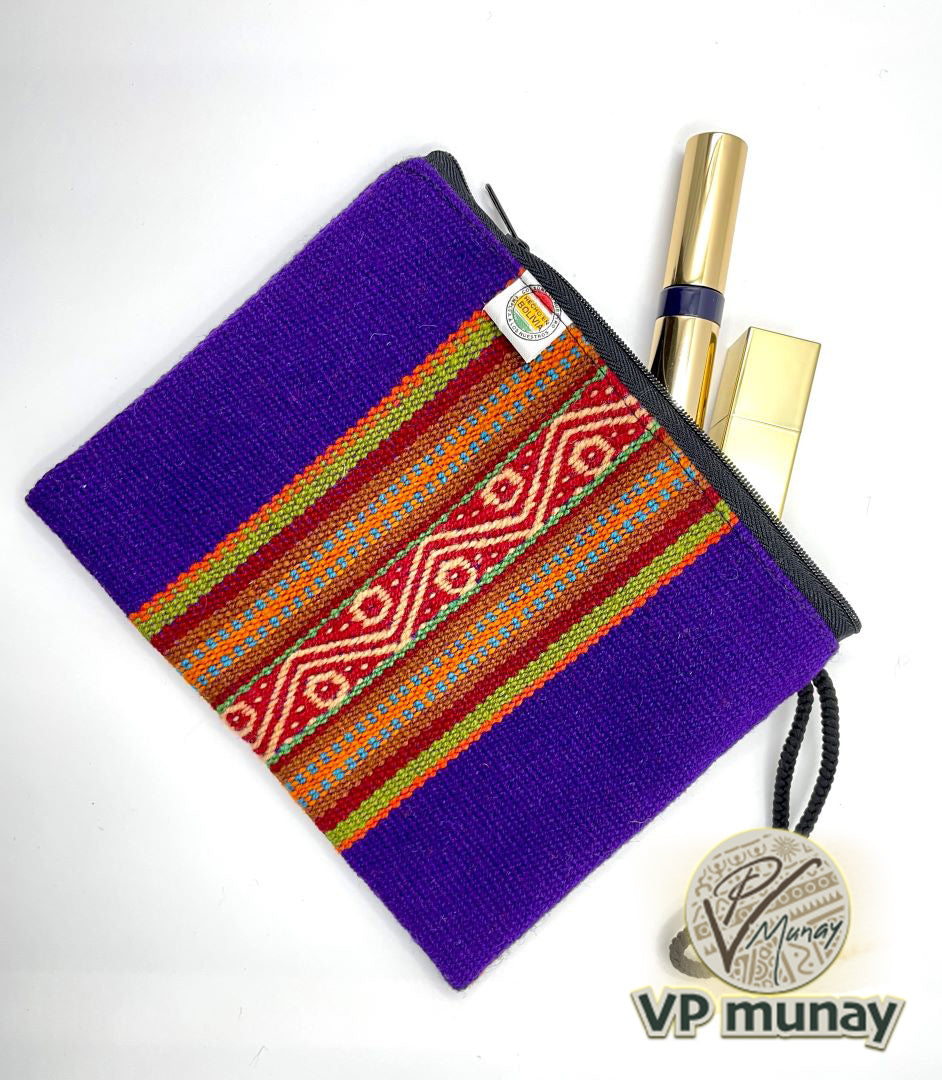 Clutch Aguayo Bag - Purple, Bolivia