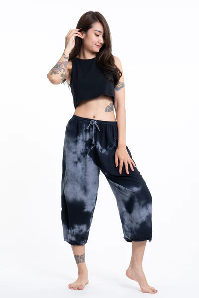Tie Dye Yoga Massage Cropped Pants, Thailand