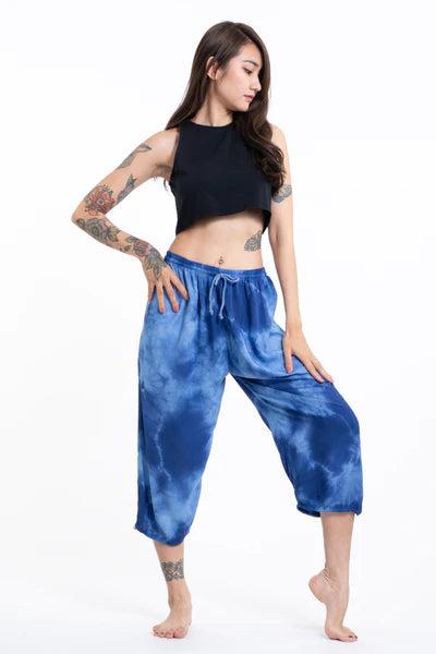 Tie Dye Yoga Massage Cropped Pants, Thailand
