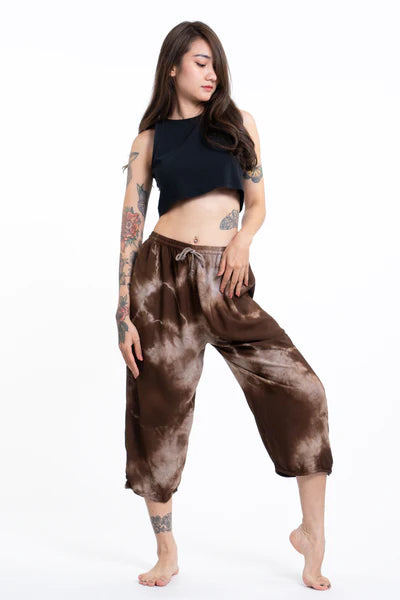 Tie Dye Yoga Massage Cropped Pants, Thailand