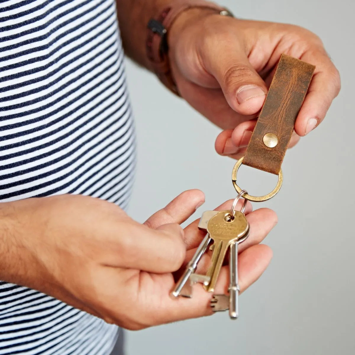 Buffalo Leather Keyring, Nepal