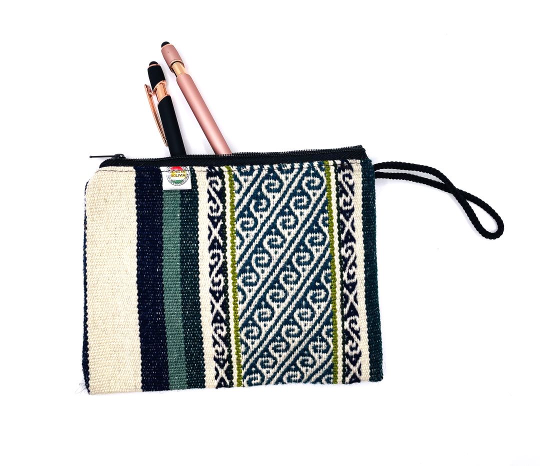 Clutch Aguayo Bag - Natural Stripes,  Bolivia