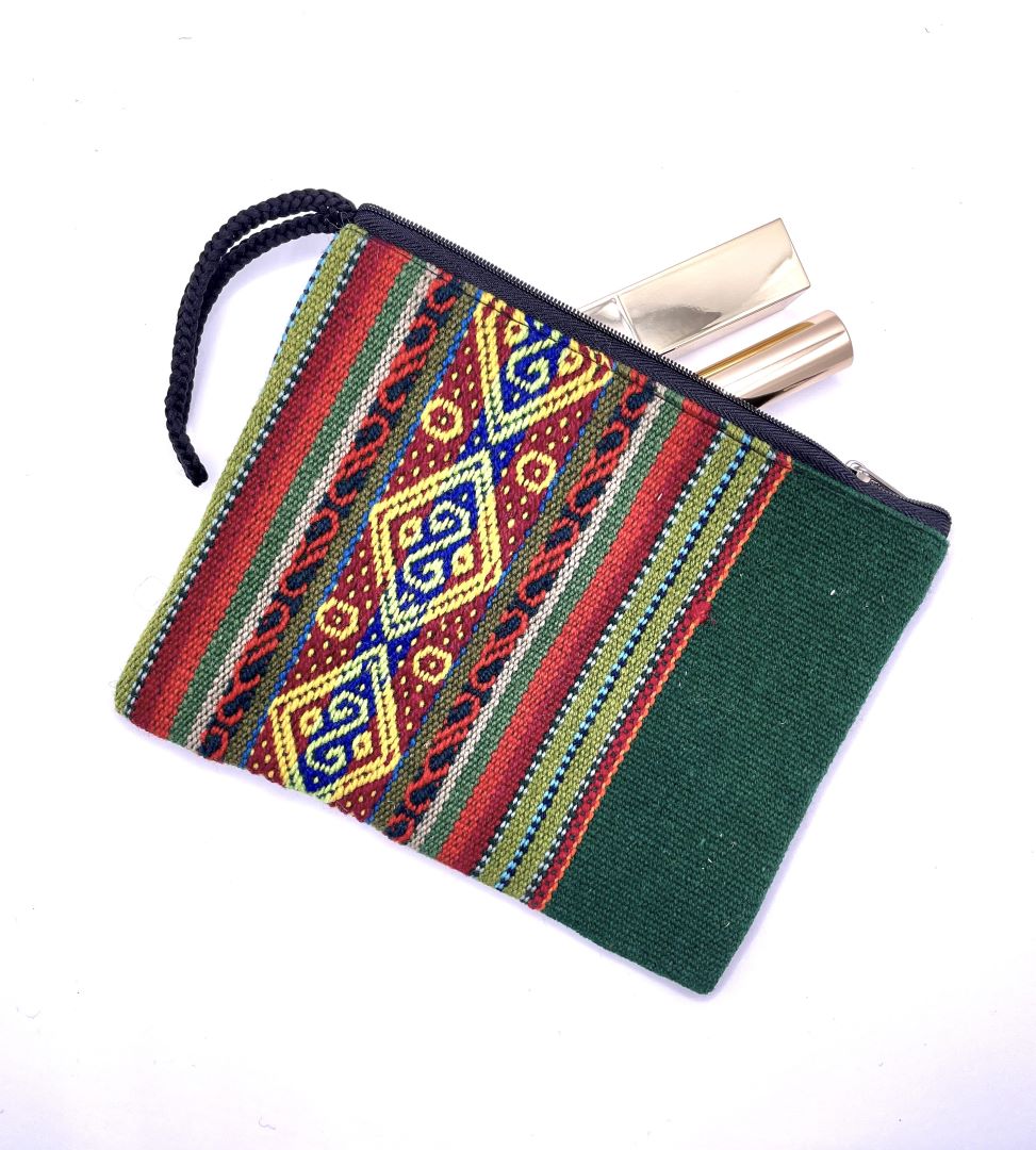 Clutch Aguayo Bag - Green, Bolivia