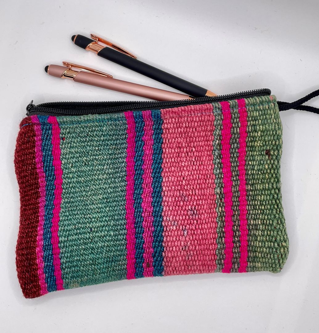 Aguayo Clutch, hand woven Accessories Bag, Bolivia