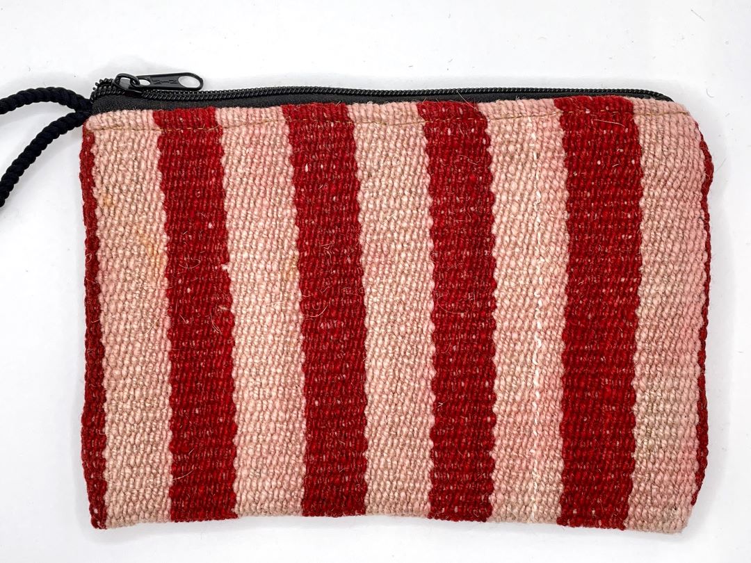 Aguayo Clutch, Orange/Pink/Red Hand woven Accessories Bag, Bolivia