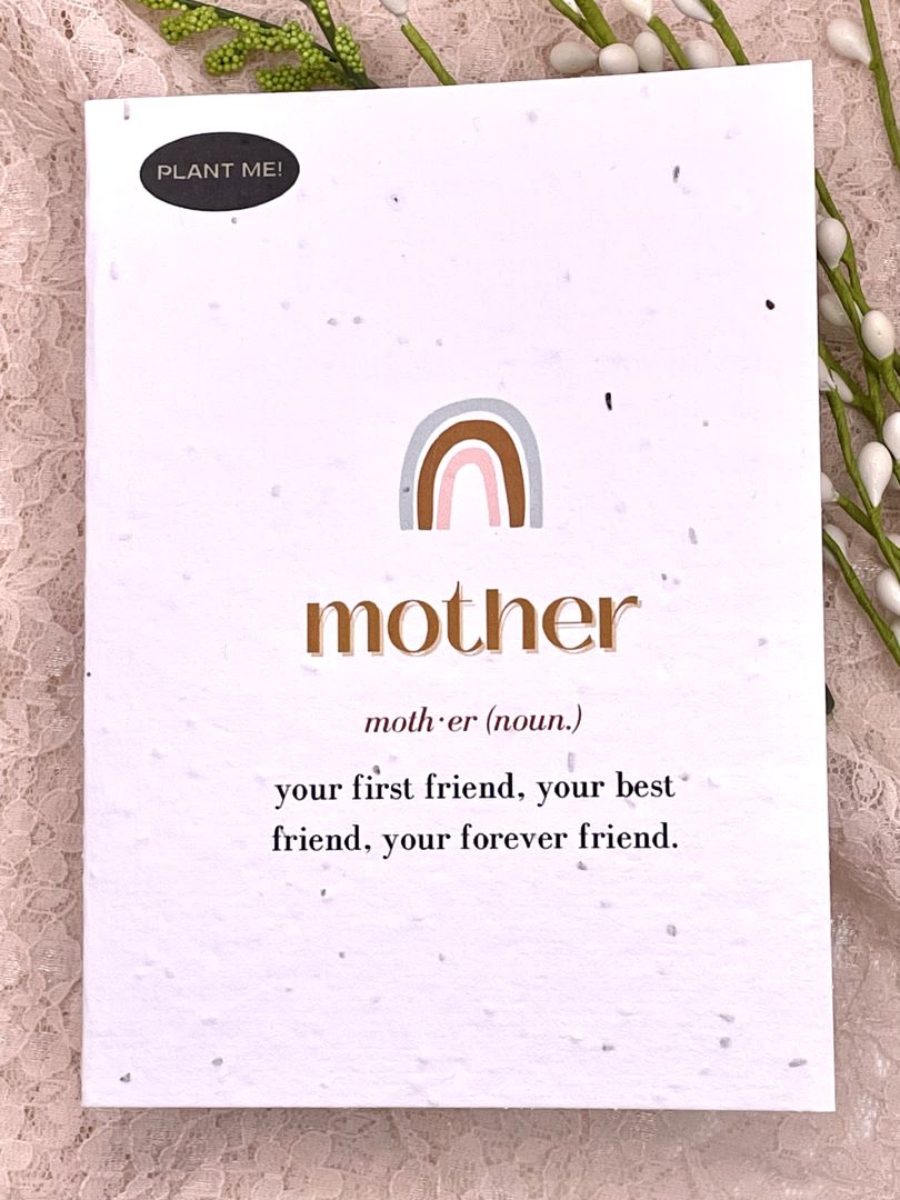 Mother - Noun Mothers Day Plantable Greeting Card, Canada
