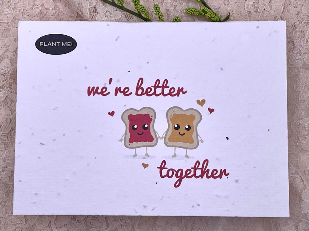 We Are Better Together Plantable Valentines Day Card, Canada