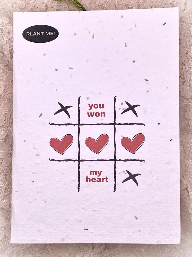 Tik Tac You Won My Heart Plantable Valentines Day Card, Canada