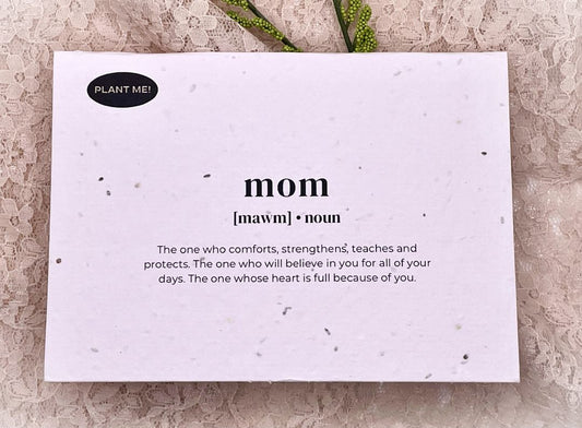 Mawm Noun Mothers Day Plantable Greeting Card, Canada