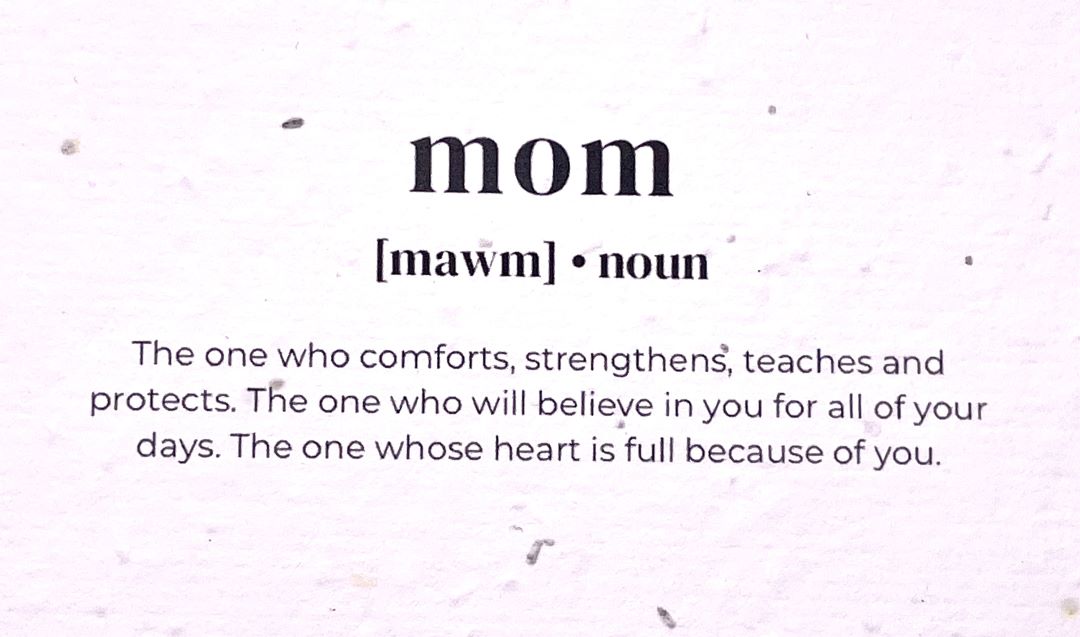 Mawm Noun Mothers Day Plantable Greeting Card, Canada