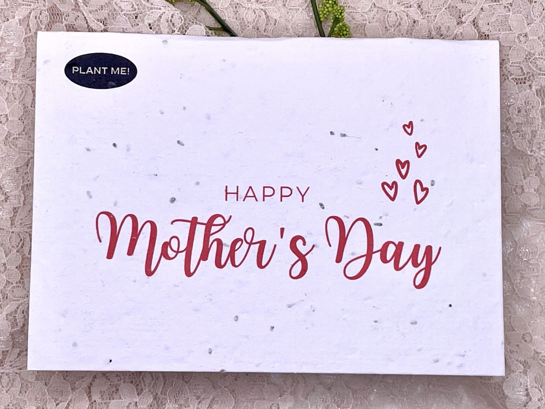 Happy Mothers Day With Hearts Plantable Greeting Card, Canada