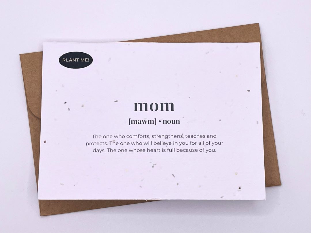 Mawm Noun Mothers Day Plantable Greeting Card, Canada