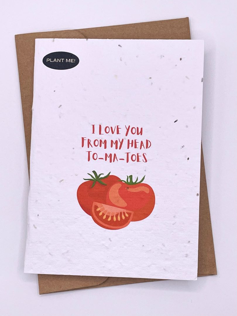 I Love You From My Head To Ma Toes Plantable Valentines Day Card, Canada