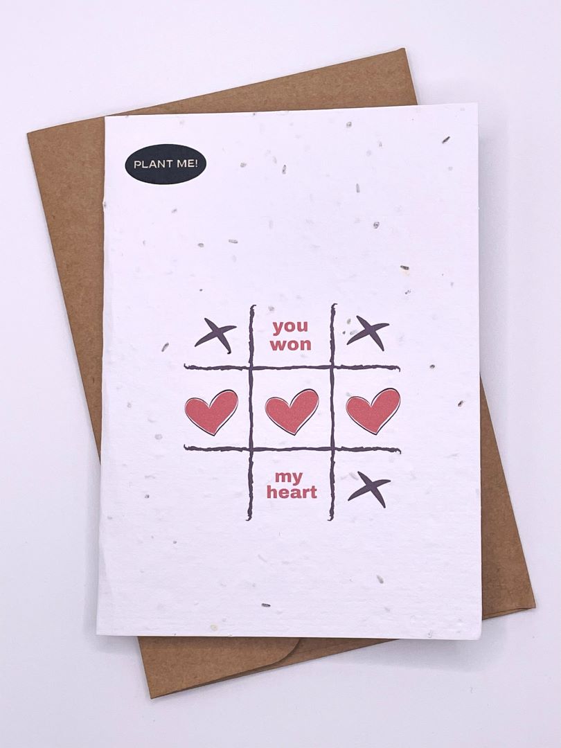 Tik Tac You Won My Heart Plantable Valentines Day Card, Canada