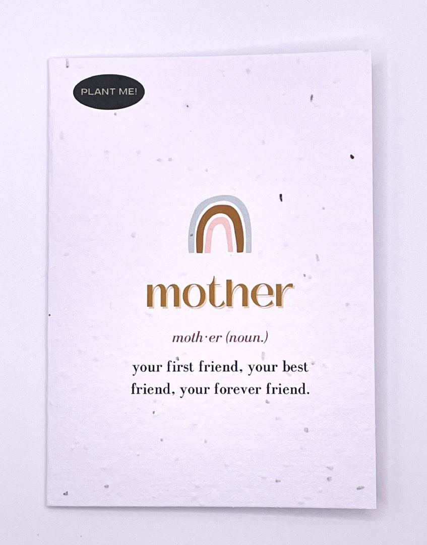 Mother - Noun Mothers Day Plantable Greeting Card, Canada
