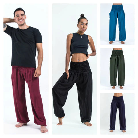 Solid Color Women's Harem Pants, Thailand
